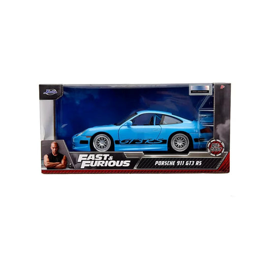 Jada 1:24 Porsche 911 GT3RS Fast & Furious Blue Diecast