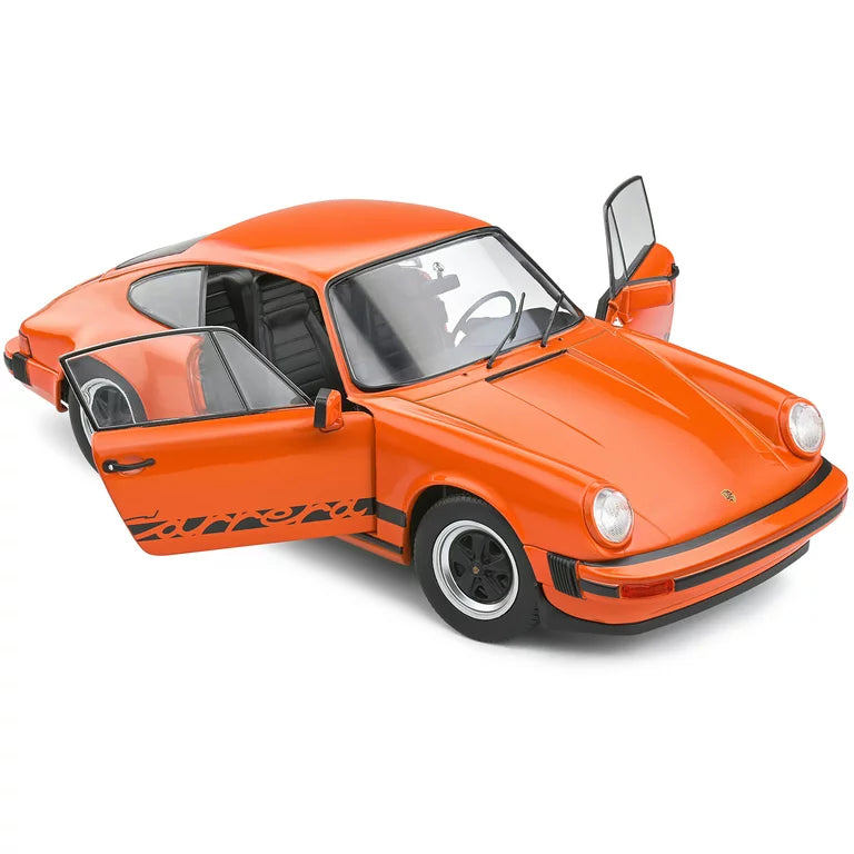 SOLIDO 1:18 1977 PORSCHE 911 3.0 Carrera Orange Diecast