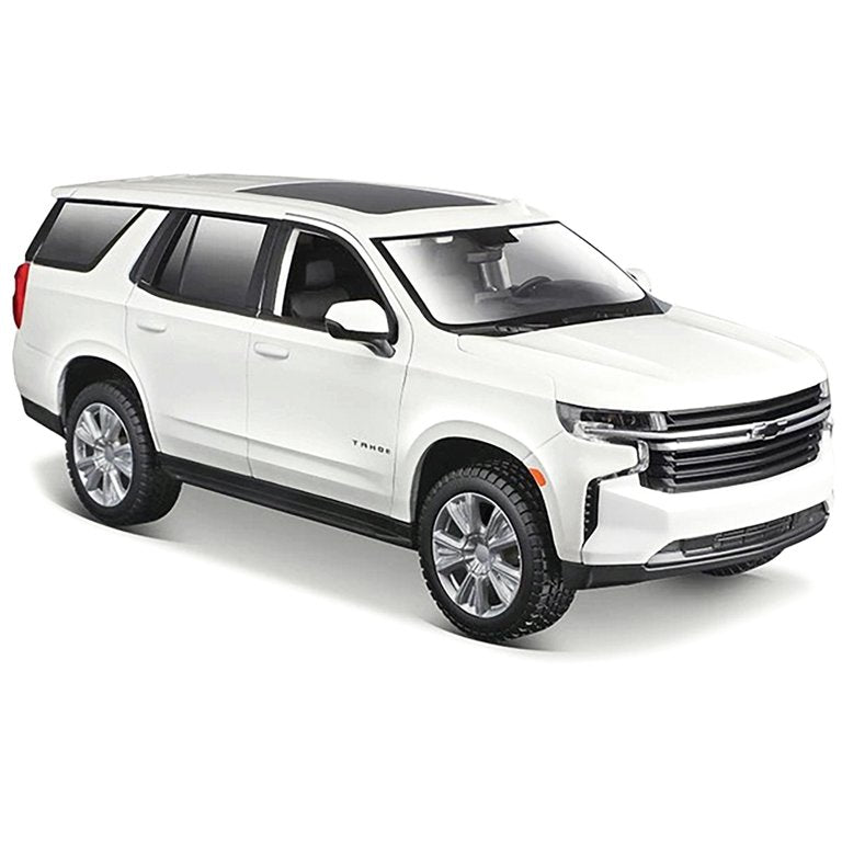 Maisto 1:26 2021 Chevrolet Tahoe Diecast Model Car White 31533