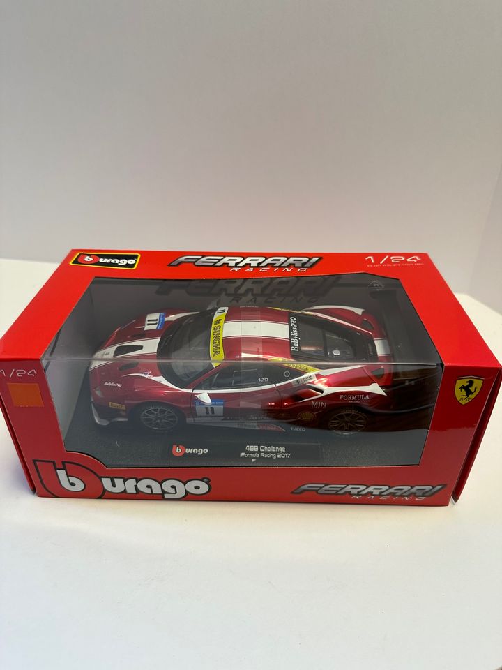 Bburago 1:24 Ferrari 488 Challenge #11 Formula Racing 2017 Diecast 18-26308