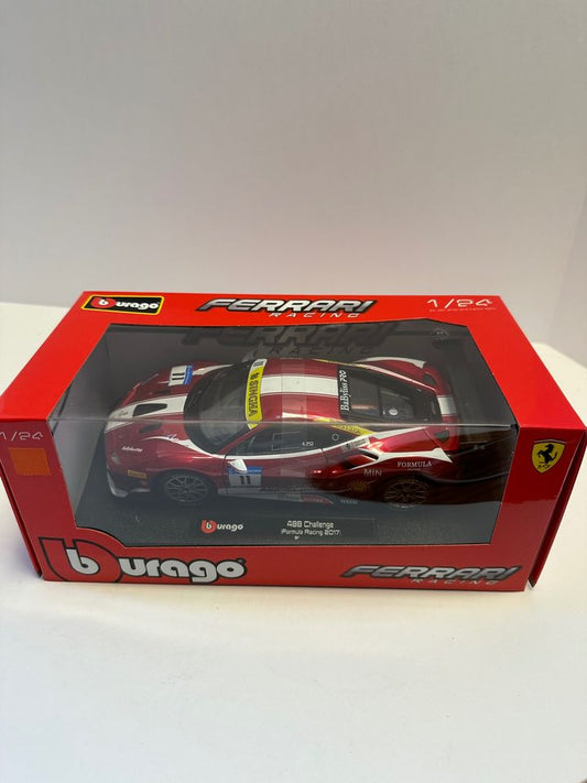 Bburago 1:24 Ferrari 488 Challenge #11 Formula Racing 2017 Diecast 18-26308