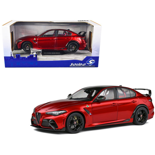 Solido 1:18 2021 Alfa Romeo Giulia GTA M Rosso Tristrato Red Metallic with Carbon Top