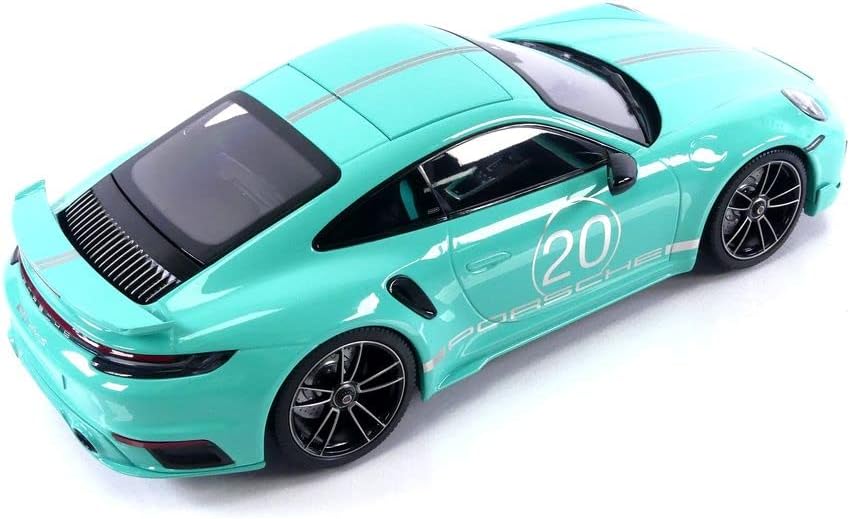 MiniChamps 1:18 2021 Porsche 911 TURBO S SPORTDESIGN #20 GREEN DIECAST 155069175