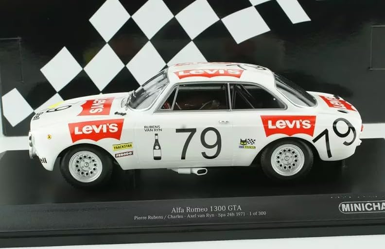 MINICHAMP 1:18 ALFA ROMEO 1300 GTA #79 24H SPA (1971) LTD ED 300 PCS 155711279