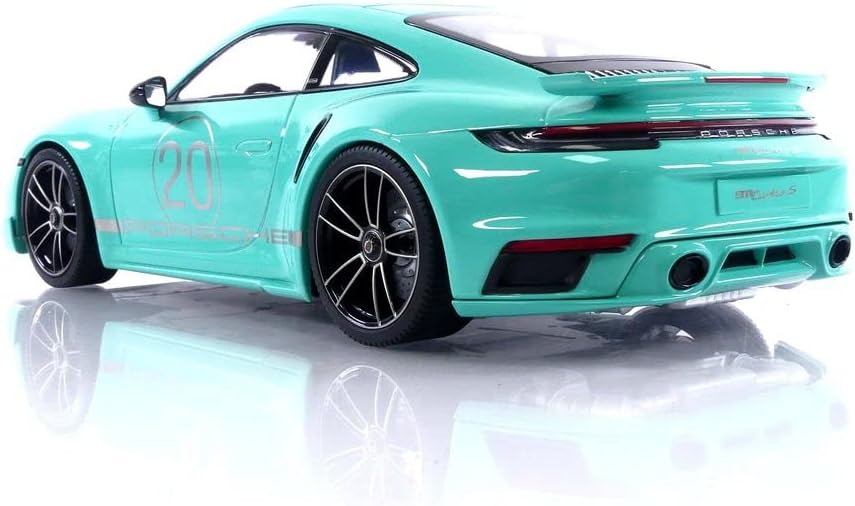 MiniChamps 1:18 2021 Porsche 911 TURBO S SPORTDESIGN #20 GREEN DIECAST 155069175