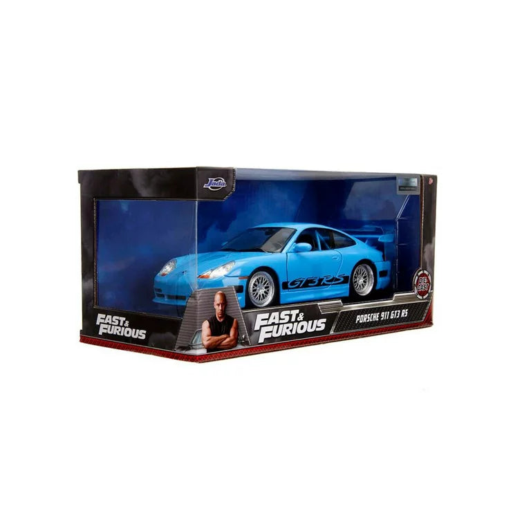 Jada 1:24 Porsche 911 GT3RS Fast & Furious Blue Diecast