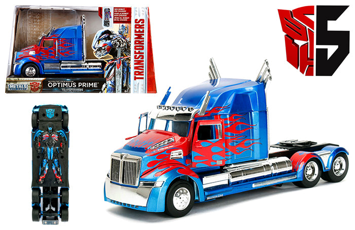 TRANSFORMERS 5 OPTIMUS PRIME TRUCK 1:24 SCALE DIECAST CAR BY JADA 98403