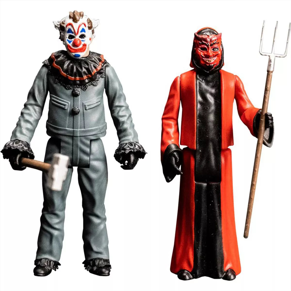 Trick Or Treat Studios Haunt Clown and Devil 3.75 Inches Mini Action Figure