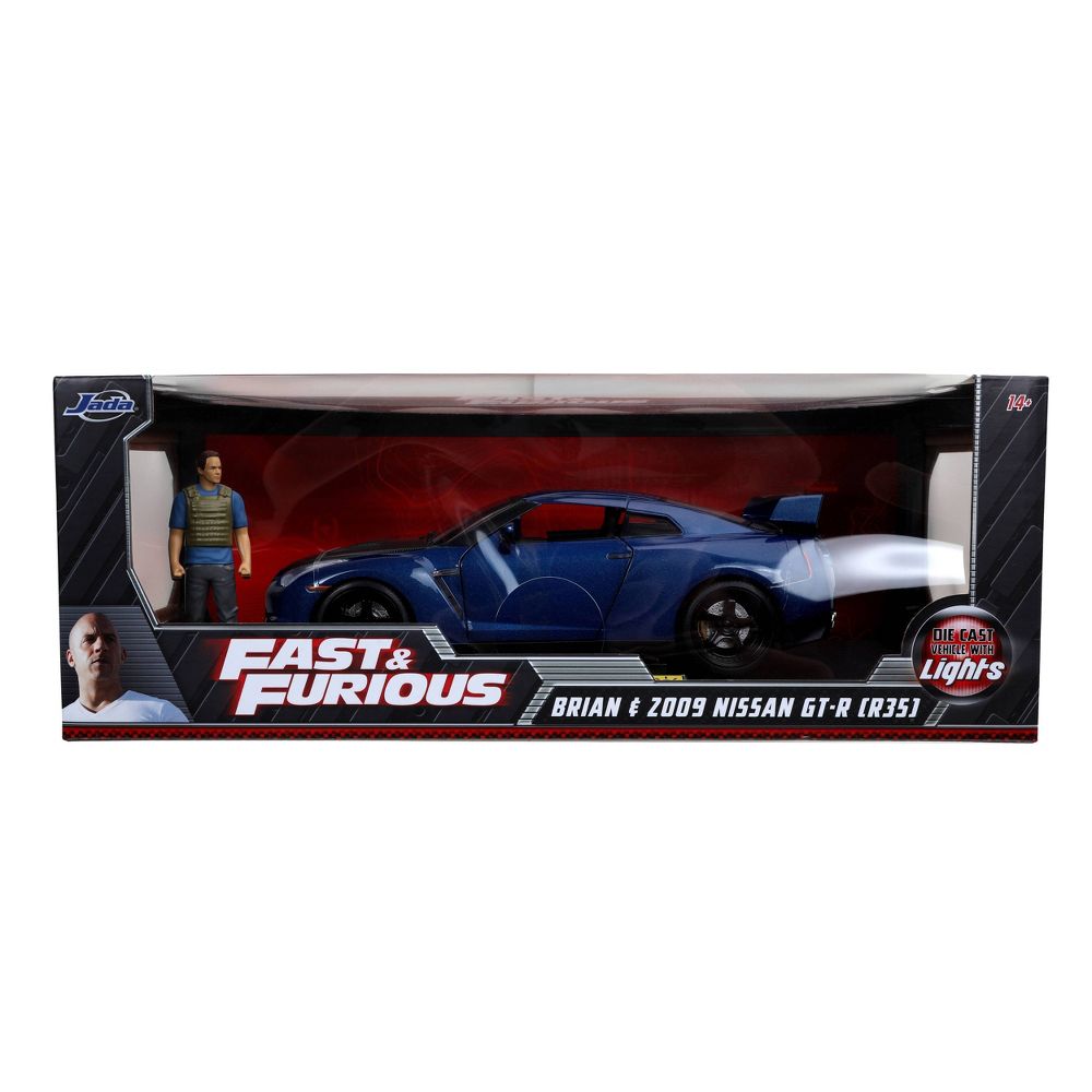 JADA 1:18 FAST & FURIOUS 2009 NISSAN GT-R R35 Headlight & Taillight  LIGHTS & BRIAN FIGURE 31142