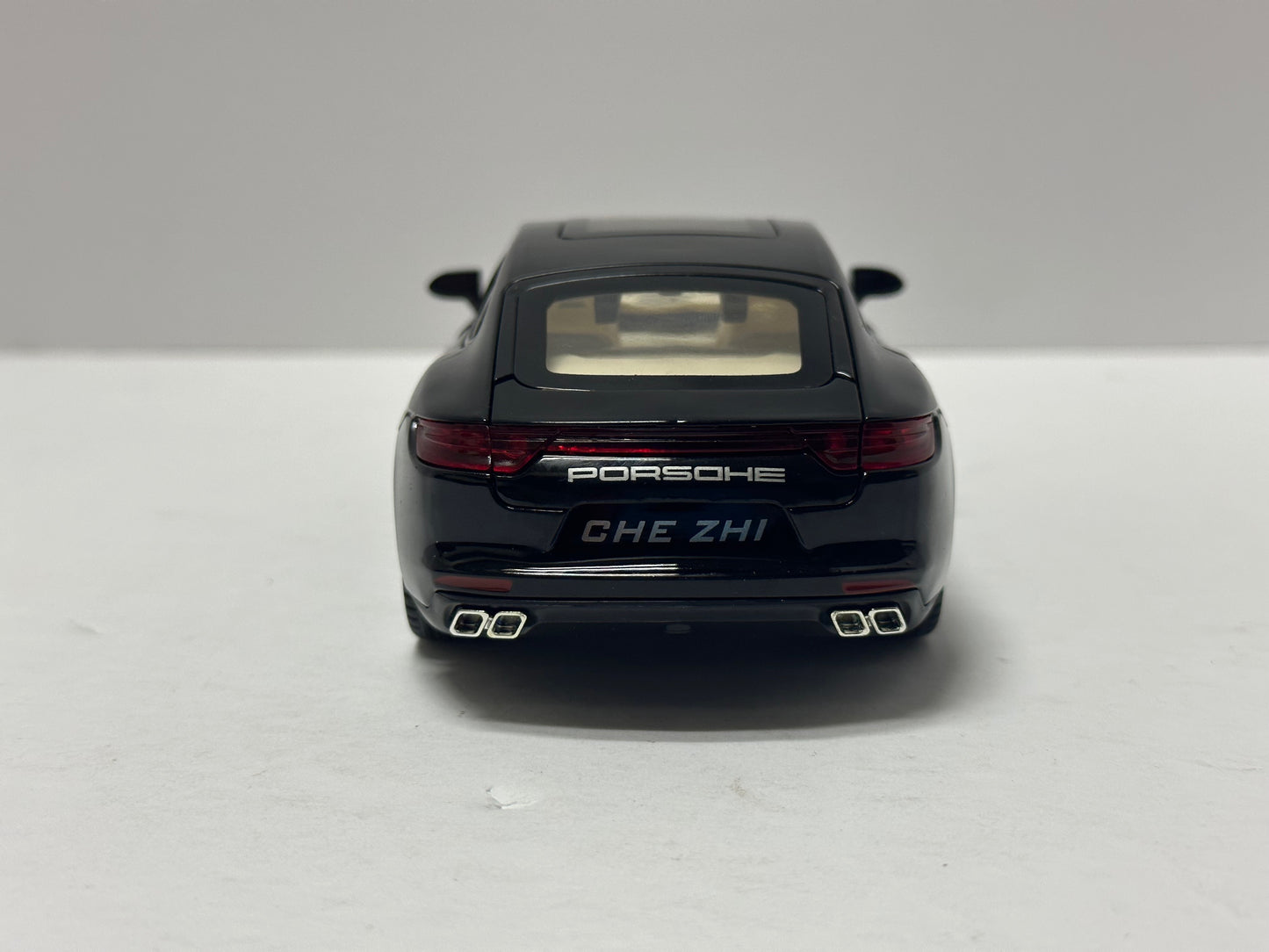 1:24 2020 Porsche Panamera Black Diecast With LED Lights