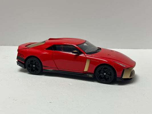 1:18 Scale Nissan GTR50 Spray Metal Sports Car Alloy Model Car Diecast Red