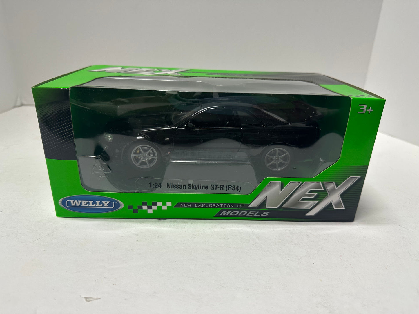 Welly 1:24 NISSAN SKYLINE GT-R (R34) RHD Black DIECAST  24108BK