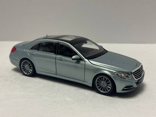 Welly 1:24 2015 Mercedes-Benz S-Class Silver Diecast 24051SG