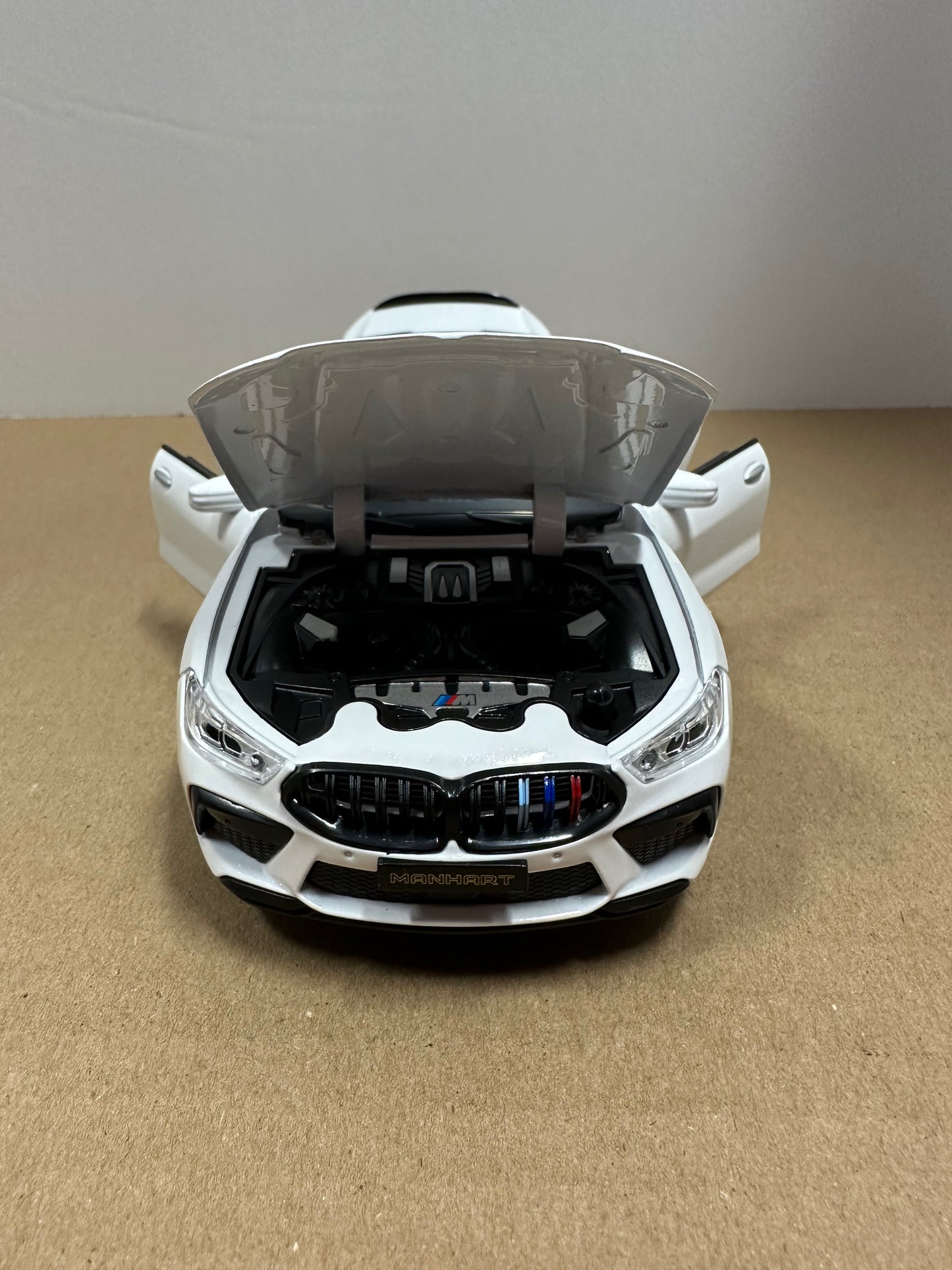 1:24 BMW M8 MH8 800 MANHART Gran Coupe Alloy Car Model Diecast