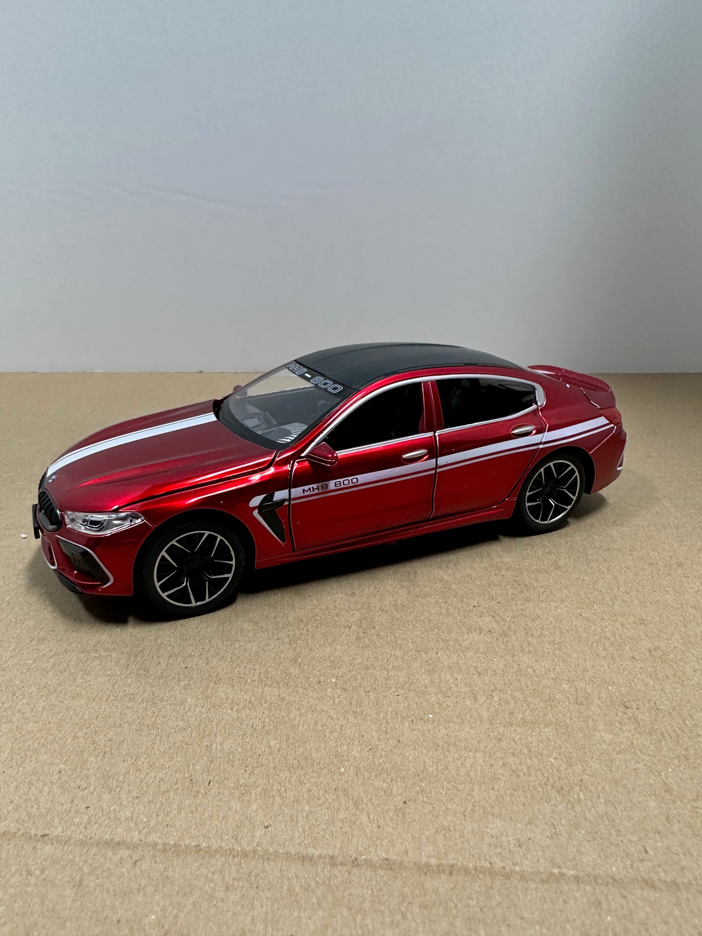 1:24 BMW M8 MH8 800 MANHART Gran Coupe Alloy Car Model Diecast