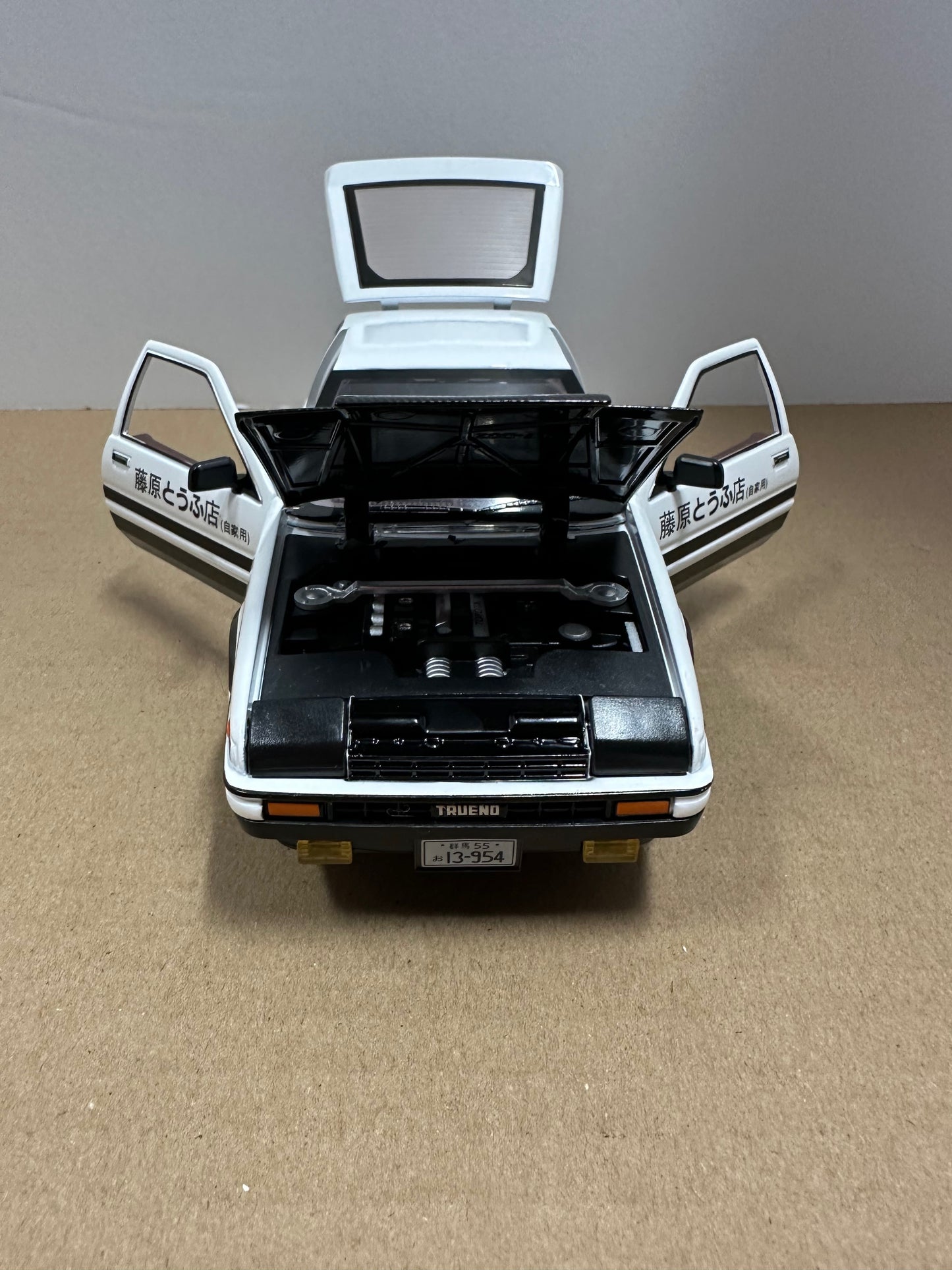 1:20 Toyota Initial D AE86 Metal Diecast Alloy headlight taillight