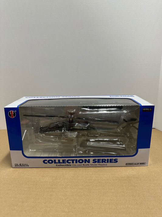 1:64 Scale American Fighter AH-64D Helicopter Diecast