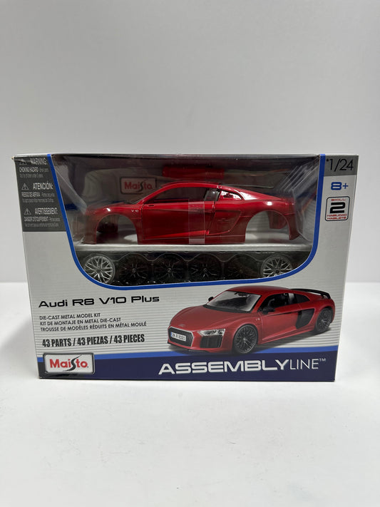 Maisto Audi R8 V10 Plus 1:24 Scale Assembly Line Diecast Model Kit