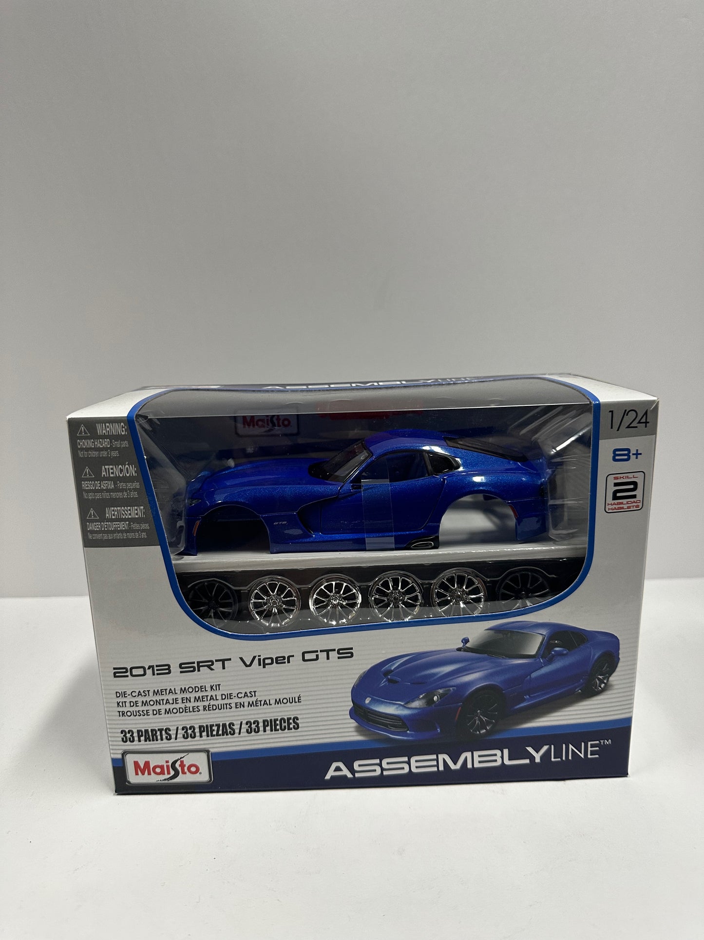 Maisto 1:24 Assembly Line 2013 Dodge Viper GTS SRT Diecast