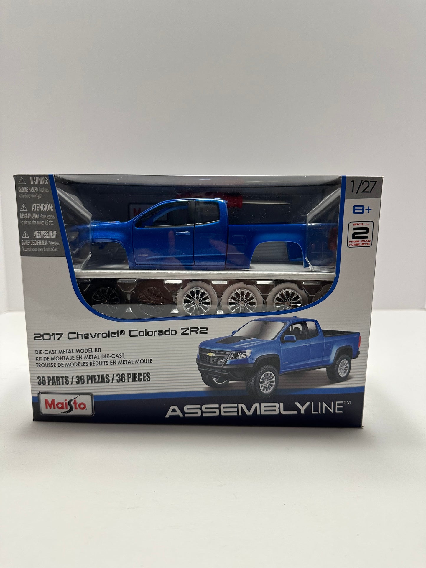 Maisto 1:27 Assembly Line Chevrolet Colorado ZR2 Diecase Blue