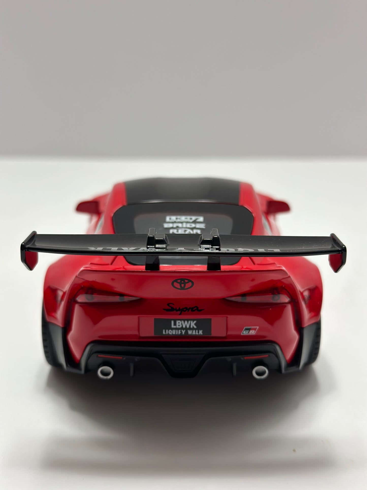 1:22 2022 Toyota Supra GR Liberty Walk With LED Headlight and TAIL LIGHT Diecast Red