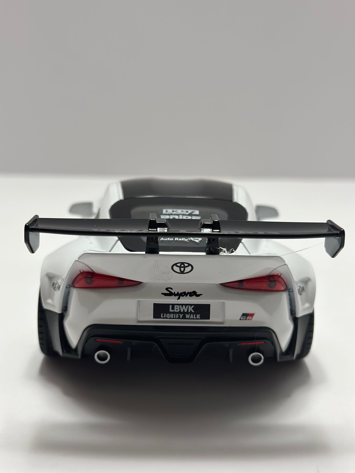 1:22 2022 Toyota Supra GR Liberty Walk With LED Headlight & TAIL LIGHT Diecast White