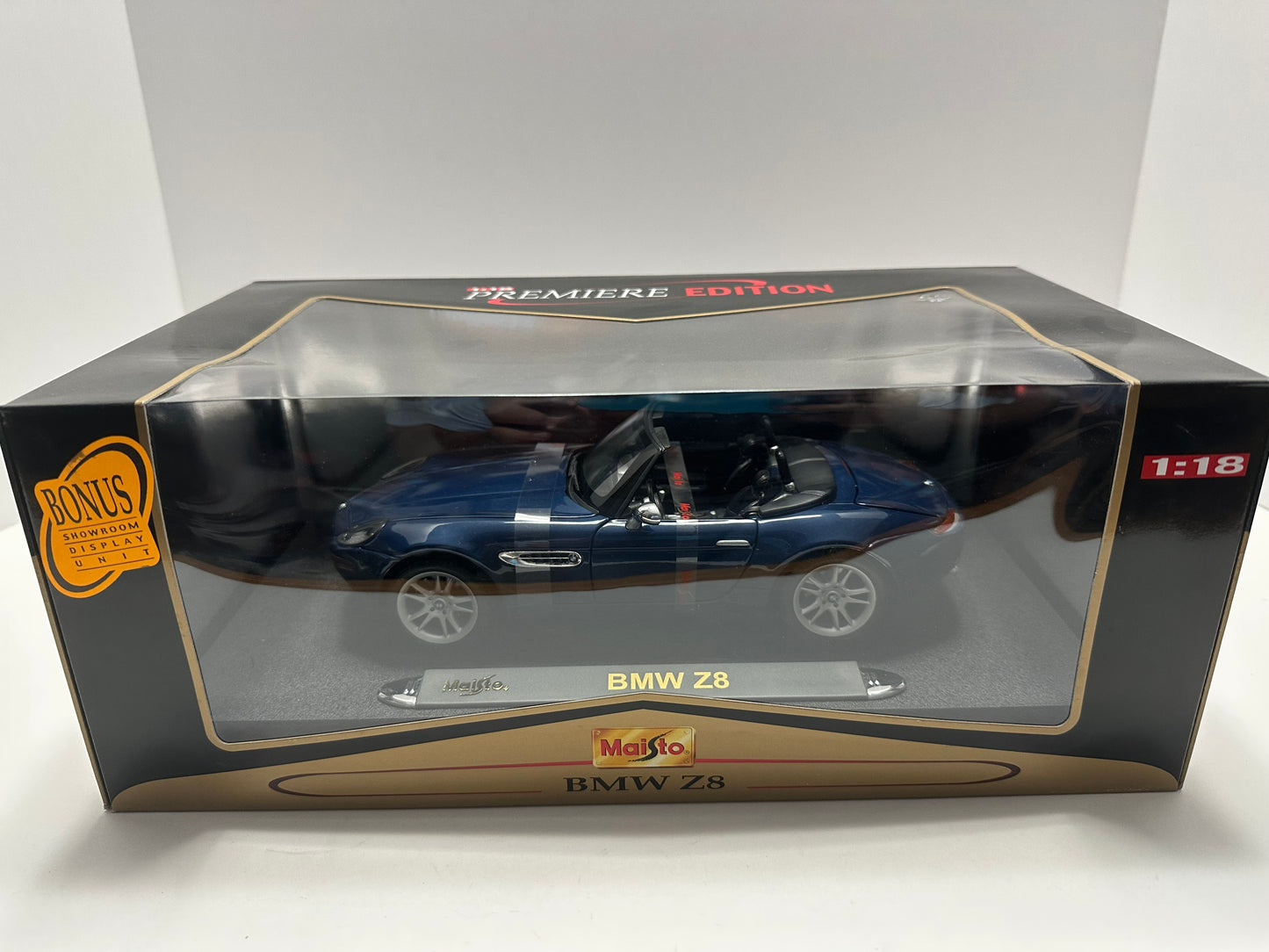 Maisto Premiere Edition 1:18 BMW Blue Z8 Blue DieCast