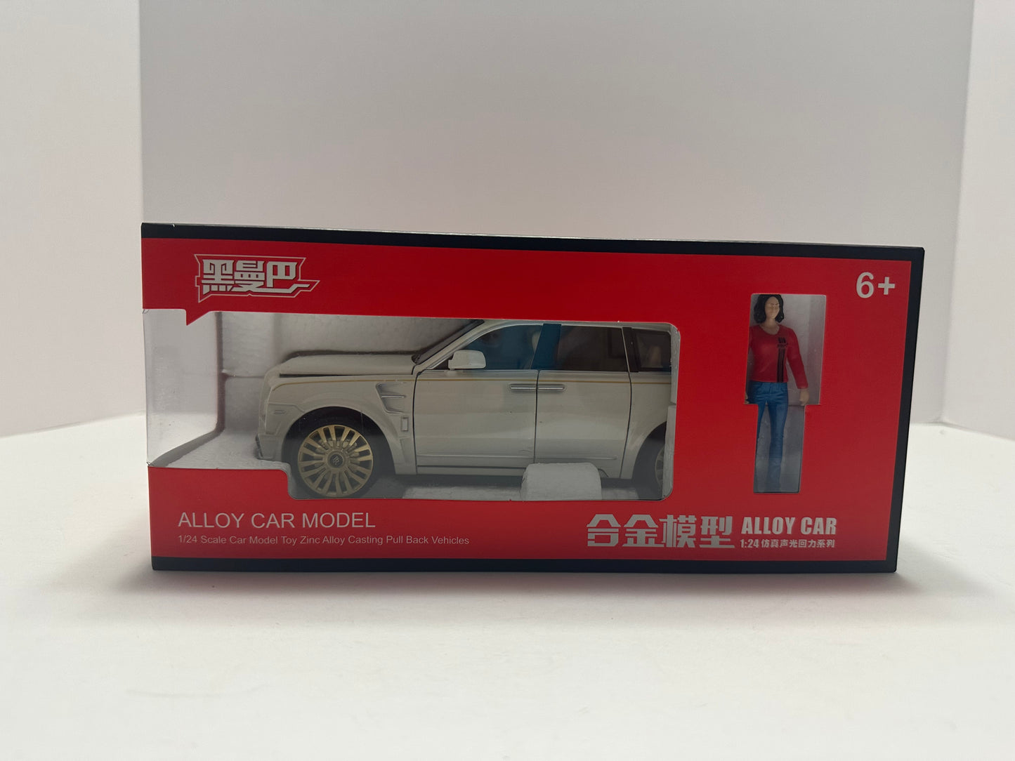 1:24 rolls royce cullinan mansory Diecast with LED HEADLIGHT AND TAILLIGHT WHITE