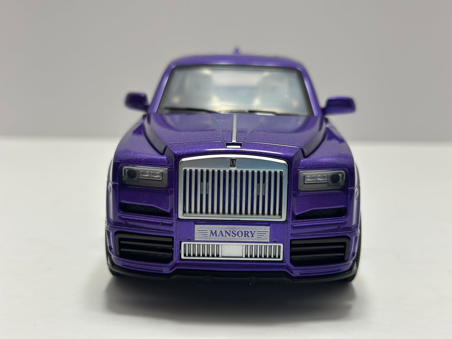 1:24 Rolls-Royce Cullinan Mansory Diecast LED HEADLIGHT & TAILLIGHT Purple Diecast