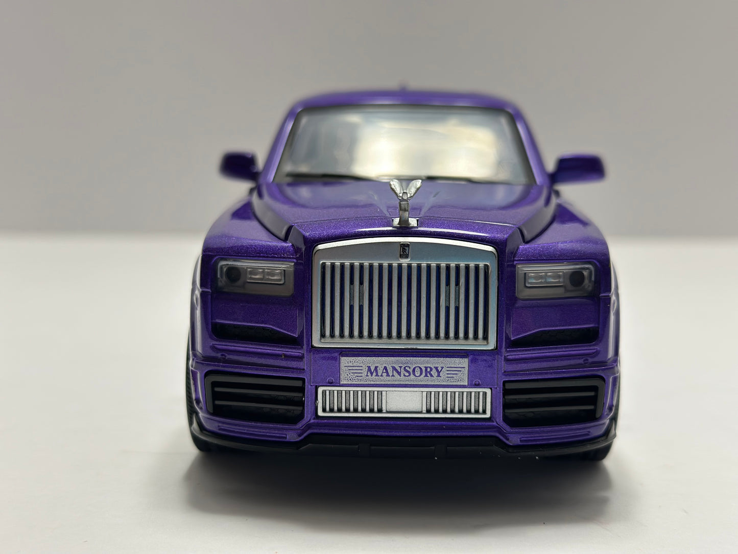 1:24 Rolls-Royce Cullinan Mansory Diecast LED HEADLIGHT & TAILLIGHT Purple Diecast