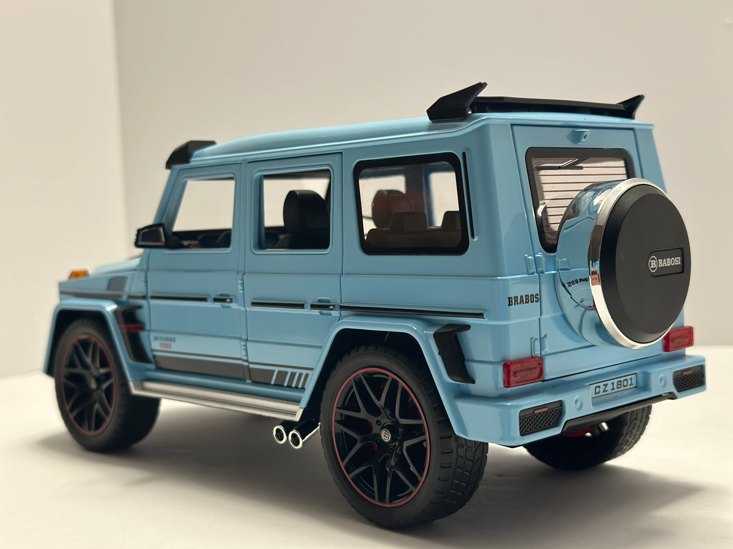 Mercedes-Benz G Wagon G-CLASS 1:18 G700 SUV Metal Diecast Alloy Toys Cars Toy led Blue