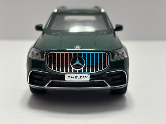 1:24 Mercedes-Benz GLS63 AMG DIECAST with led headlight and taillight Green