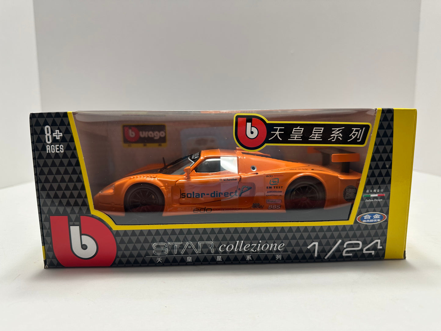 Bburago 1:24 MASERATI MC12 ORANGE Diecast