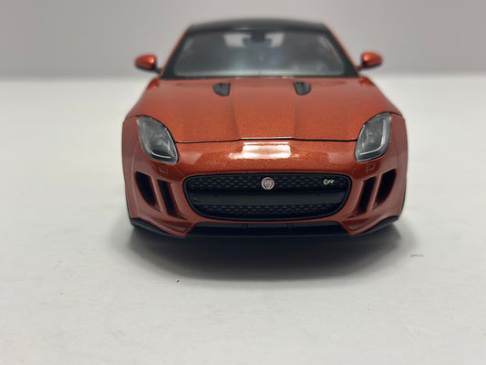 welly 1:24 Jaguar F-Type R Coupe Copper Orange Diecast