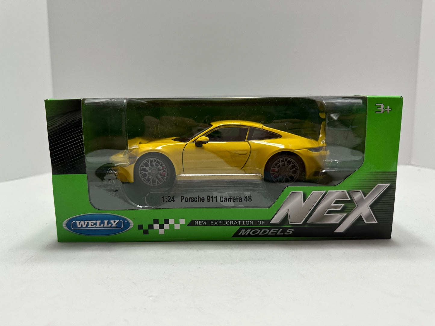 Welly 1:24 2020 Porsche 911 Carrera 4S Diecast Yellow