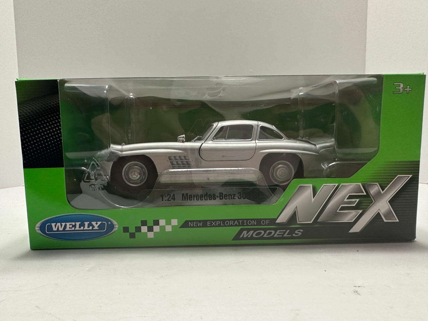 Welly 1:24 1954 Mercedes-Benz 300SL Silver Diecast