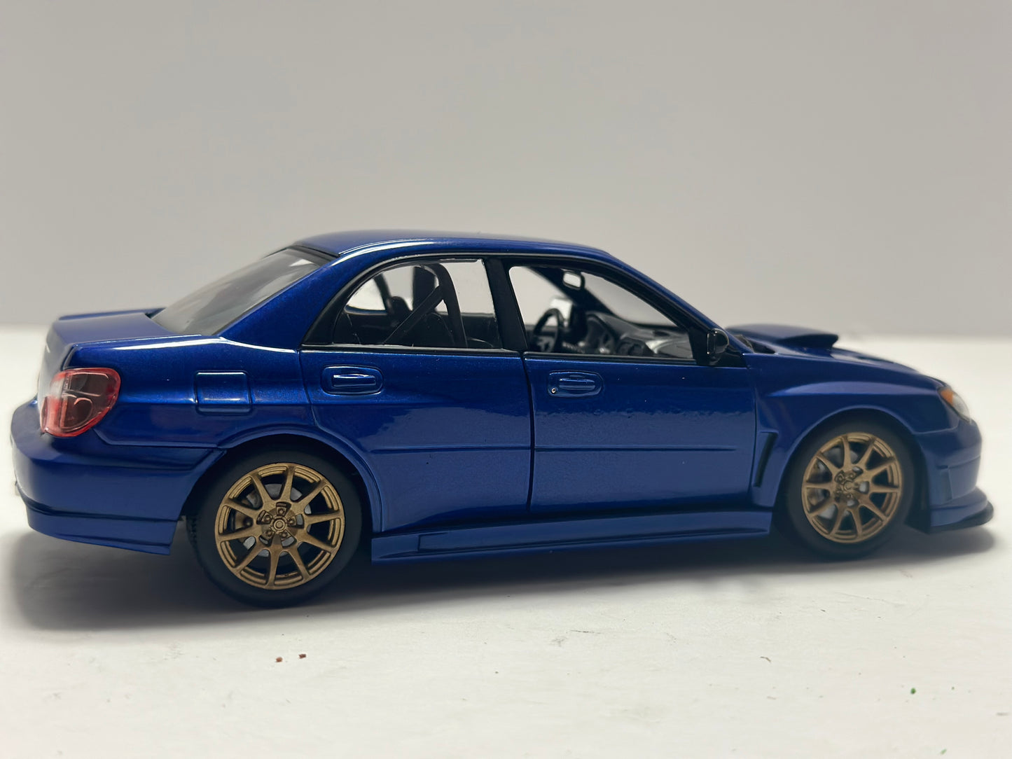 Welly 1:24 Subaru Impreza WRX STi GD Blue Diecast