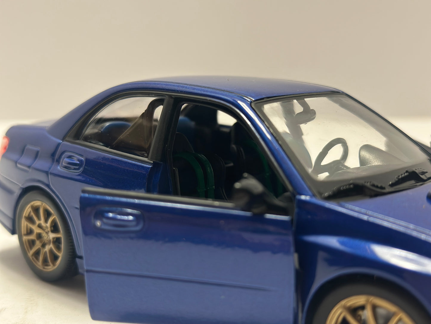 Welly 1:24 Subaru Impreza WRX STi GD Blue Diecast