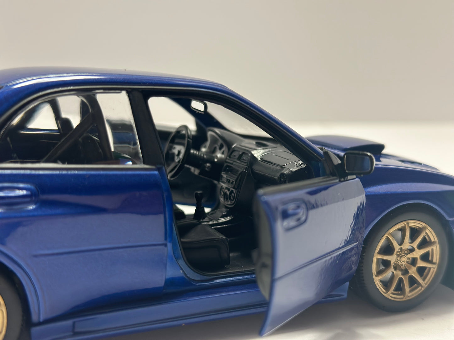 Welly 1:24 Subaru Impreza WRX STi GD Blue Diecast