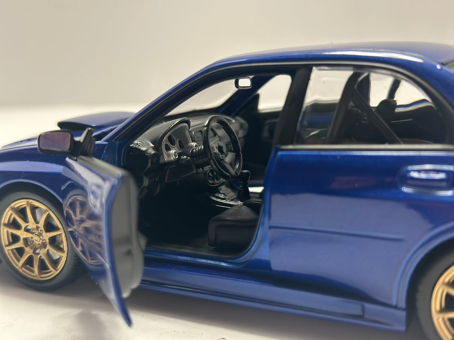 Welly 1:24 Subaru Impreza WRX STi GD Blue Diecast