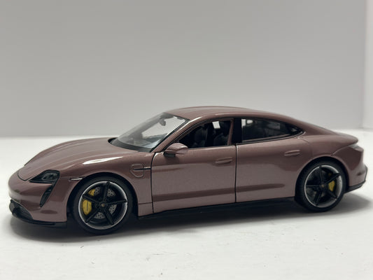 Welly 1:24 Porsche Taycan Turbo S Diecast Brown