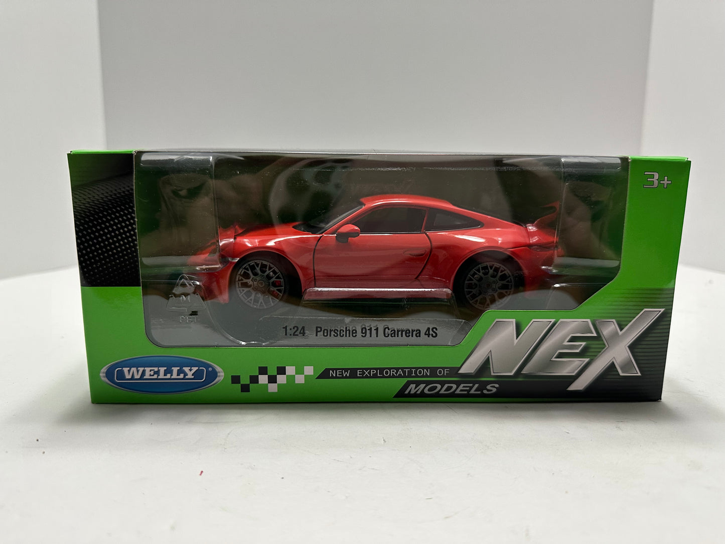 Welly 1:24 2020 Porsche 911 Carrera 4S Alloy Sports Car Model Diecast Red