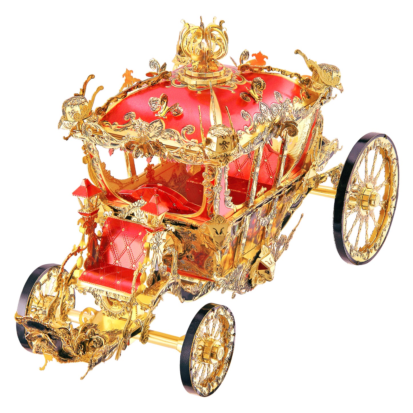 Piececool Princeess's Carriage Highly Detailed Metal Model 3D Puzzle HP122-GR LEVEL 5 Difficulty