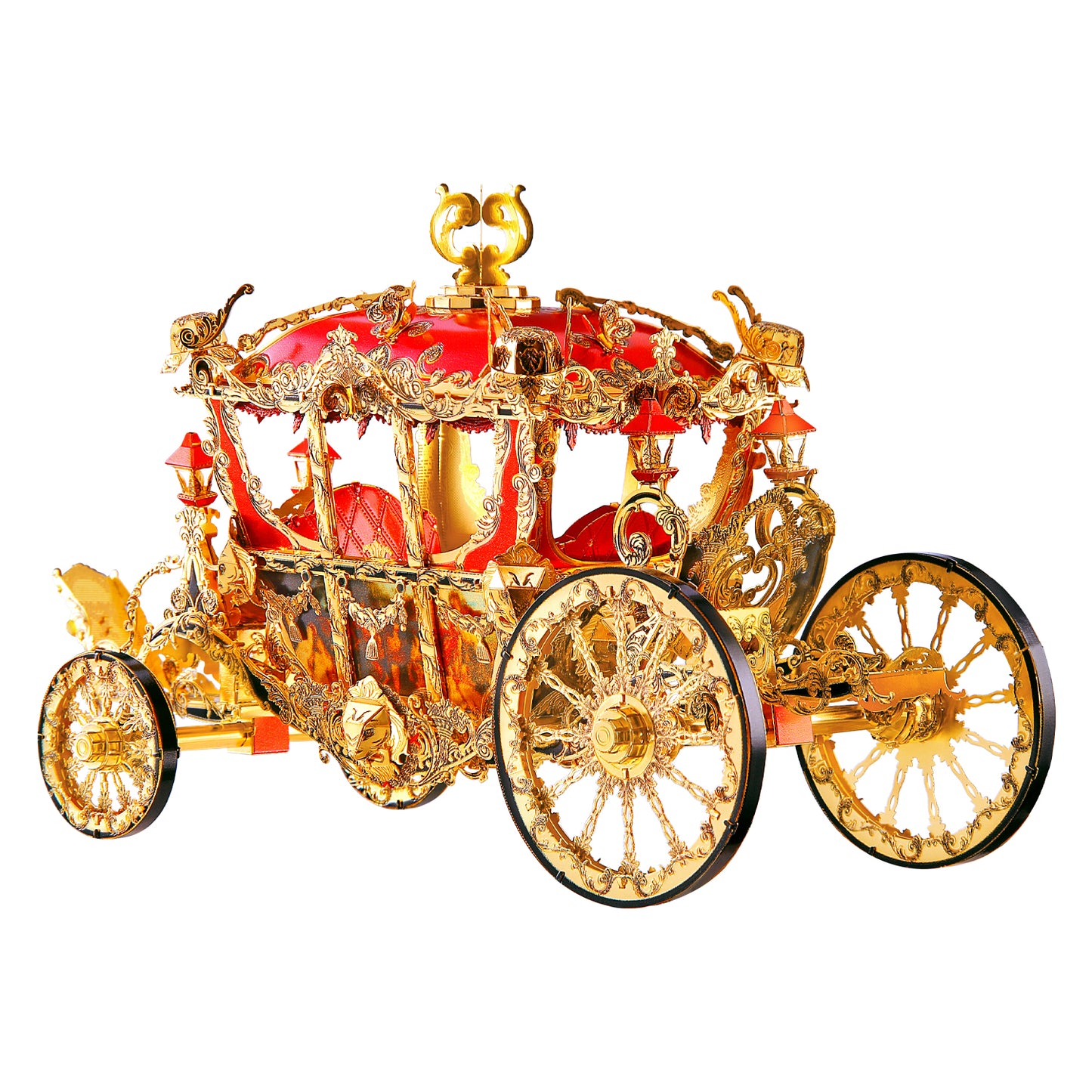 Piececool Princeess's Carriage Highly Detailed Metal Model 3D Puzzle HP122-GR LEVEL 5 Difficulty