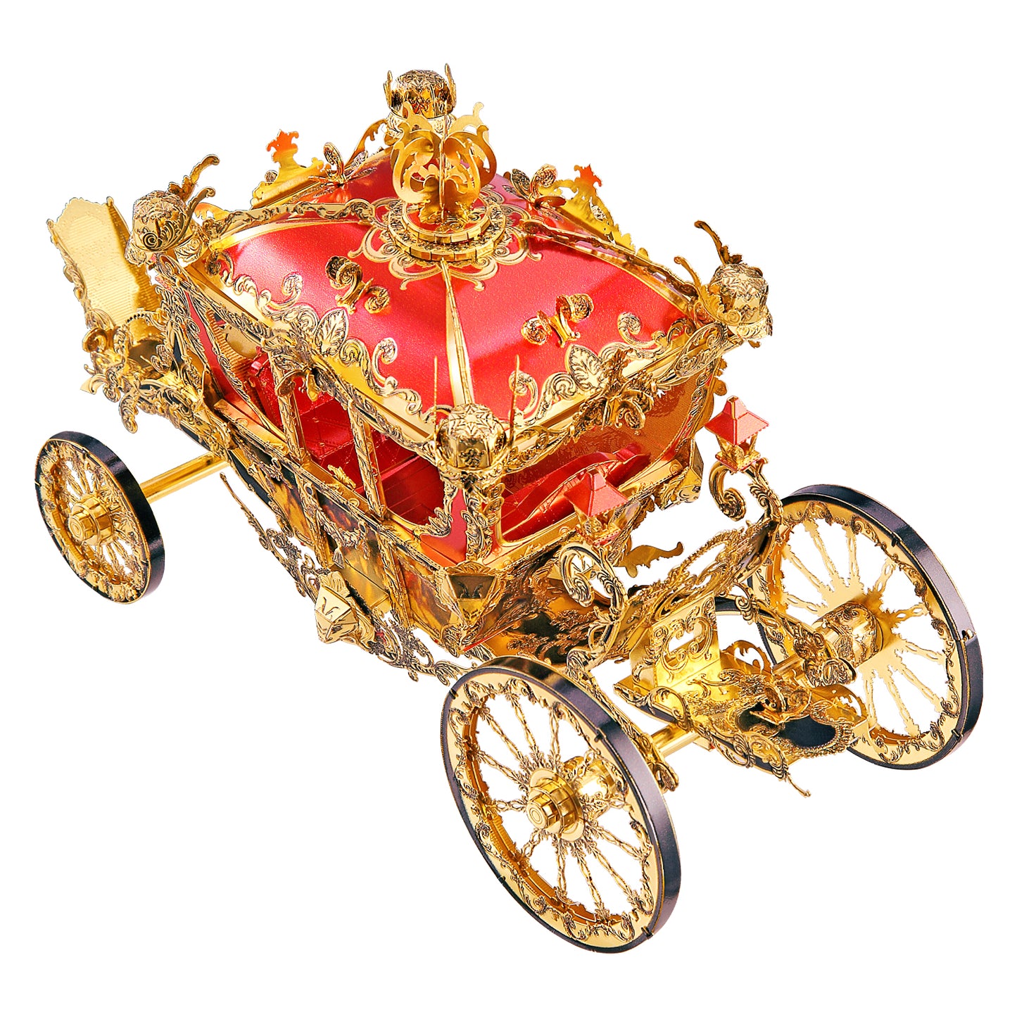 Piececool Princeess's Carriage Highly Detailed Metal Model 3D Puzzle HP122-GR LEVEL 5 Difficulty