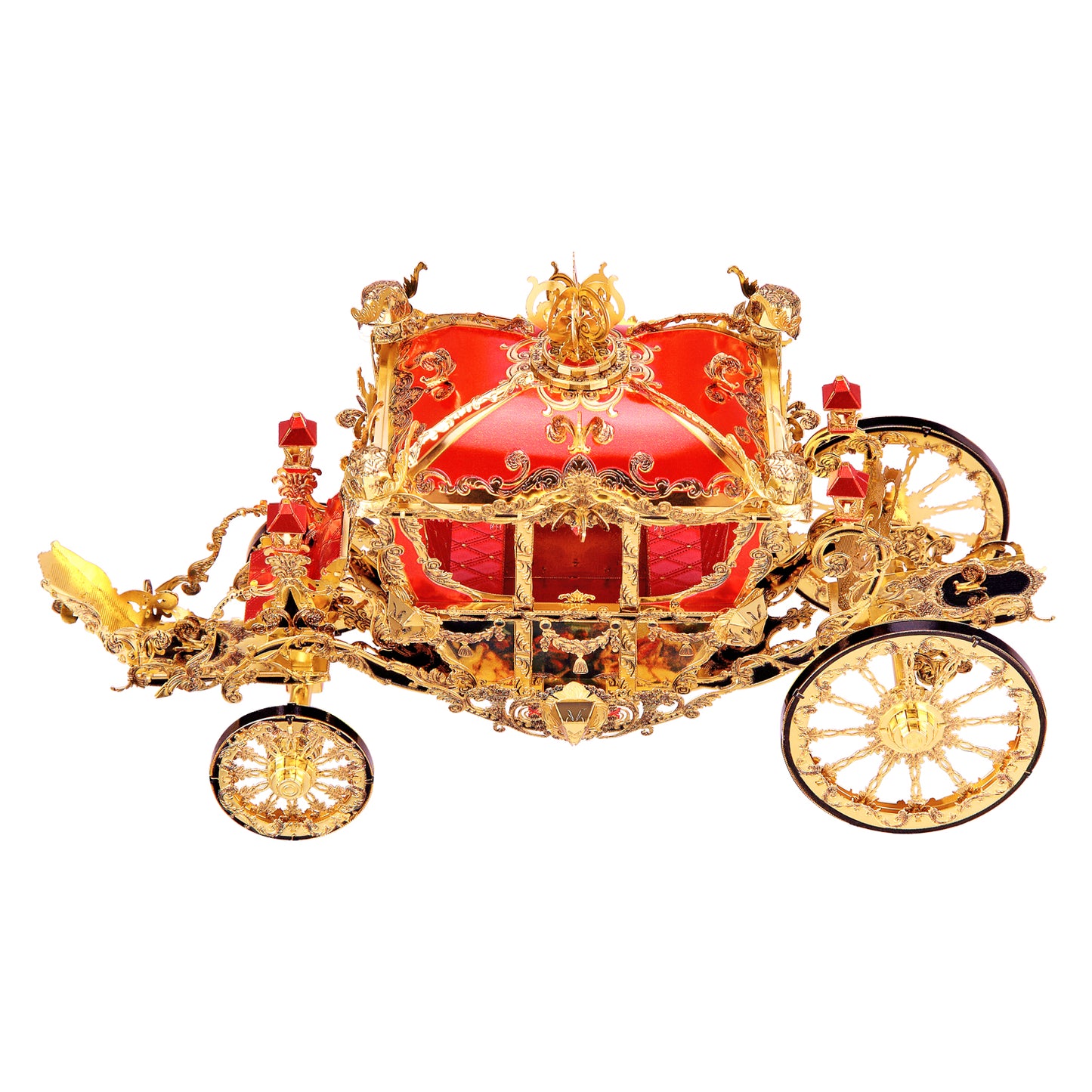 Piececool Princeess's Carriage Highly Detailed Metal Model 3D Puzzle HP122-GR LEVEL 5 Difficulty