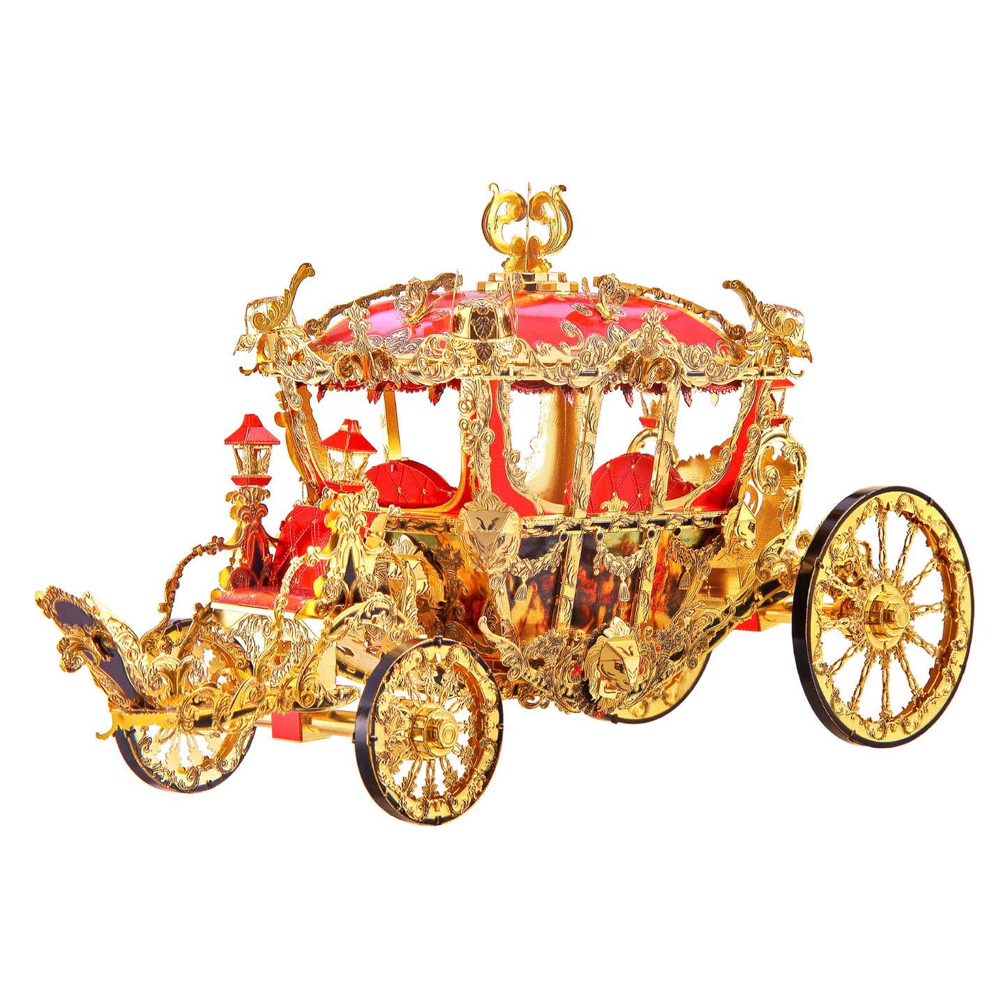 Piececool Princeess's Carriage Highly Detailed Metal Model 3D Puzzle HP122-GR LEVEL 5 Difficulty