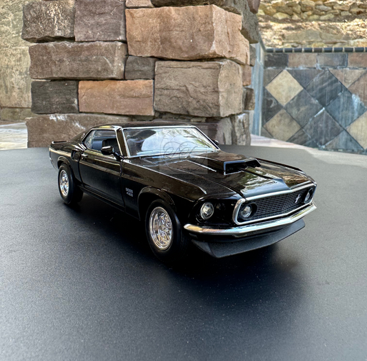 WELLY 1:24 SCALE 1969 FORD MUSTANG BOSS 429 BLACK