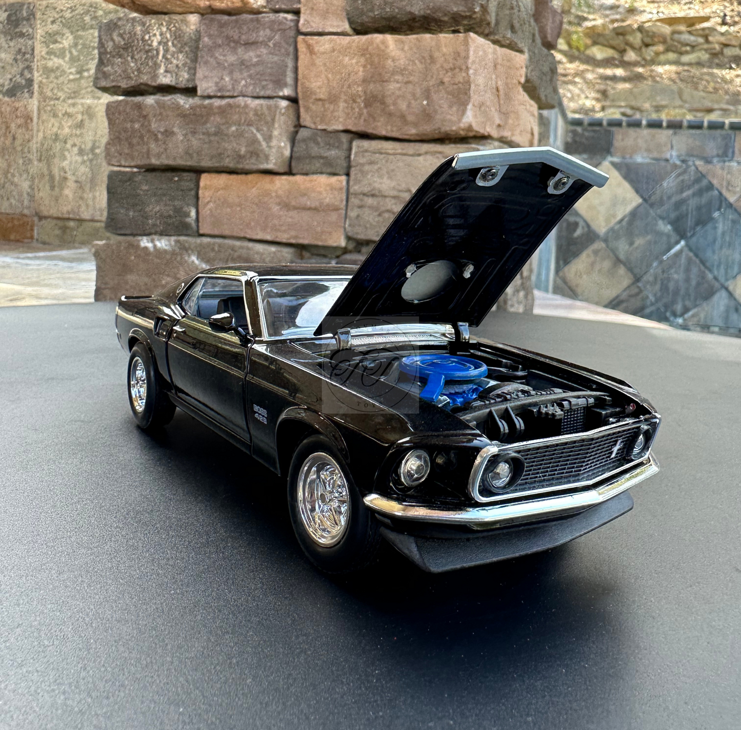 WELLY 1:24 SCALE 1969 FORD MUSTANG BOSS 429 BLACK