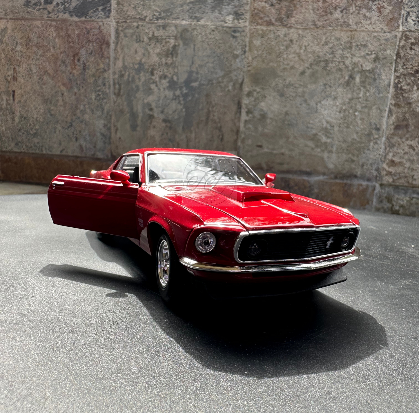 WELLY 1:24 SCALE 1969 FORD MUSTANG BOSS 429 RED